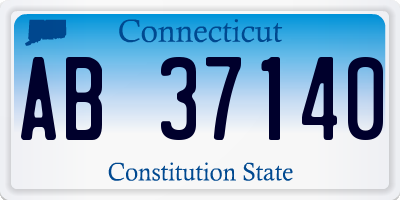 CT license plate AB37140