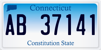 CT license plate AB37141