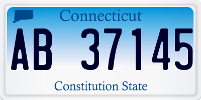 CT license plate AB37145