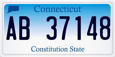 CT license plate AB37148