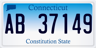 CT license plate AB37149