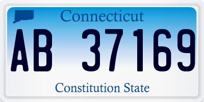 CT license plate AB37169