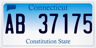 CT license plate AB37175