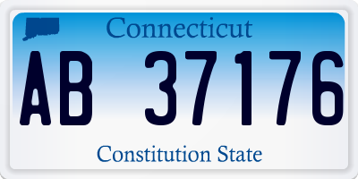 CT license plate AB37176