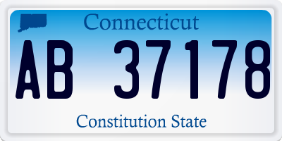 CT license plate AB37178