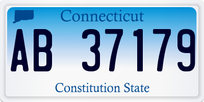 CT license plate AB37179