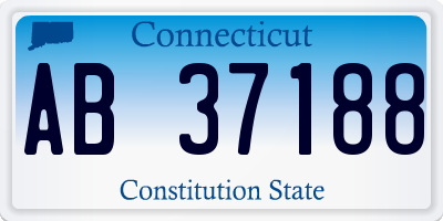 CT license plate AB37188