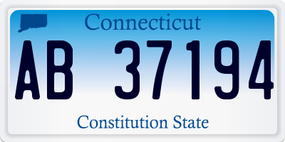 CT license plate AB37194