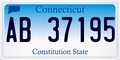 CT license plate AB37195