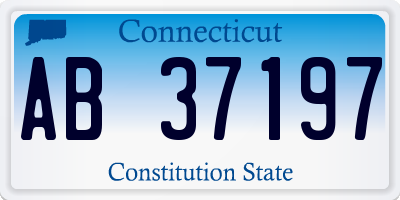 CT license plate AB37197