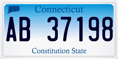 CT license plate AB37198