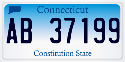 CT license plate AB37199