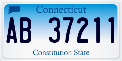 CT license plate AB37211