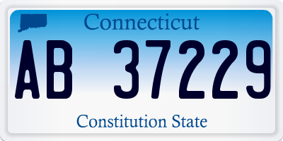 CT license plate AB37229