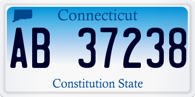 CT license plate AB37238