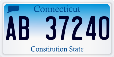 CT license plate AB37240