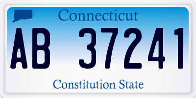 CT license plate AB37241