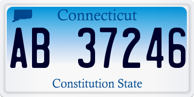 CT license plate AB37246