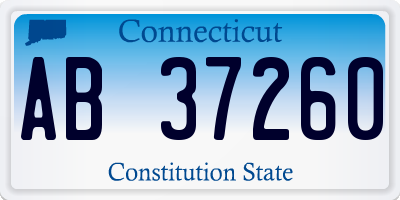 CT license plate AB37260