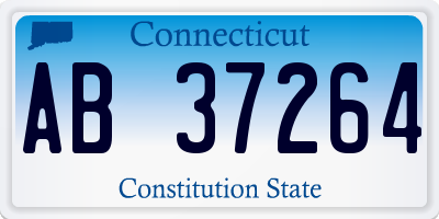 CT license plate AB37264