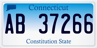 CT license plate AB37266