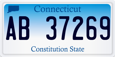 CT license plate AB37269