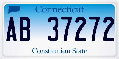 CT license plate AB37272