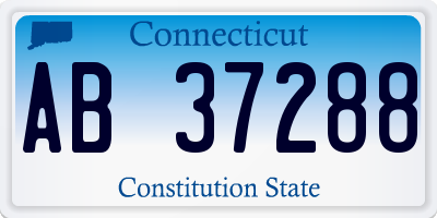 CT license plate AB37288