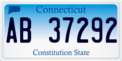 CT license plate AB37292