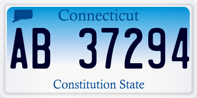 CT license plate AB37294