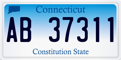 CT license plate AB37311