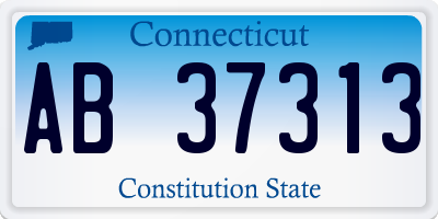 CT license plate AB37313