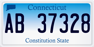 CT license plate AB37328