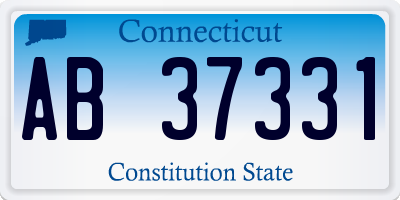 CT license plate AB37331