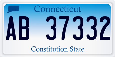 CT license plate AB37332