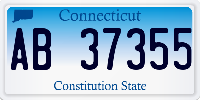 CT license plate AB37355