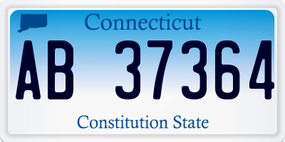 CT license plate AB37364