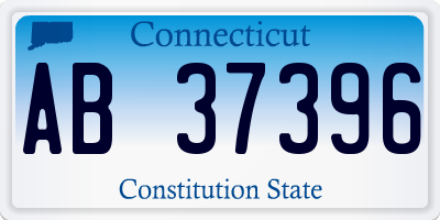 CT license plate AB37396