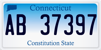 CT license plate AB37397