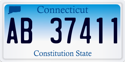 CT license plate AB37411