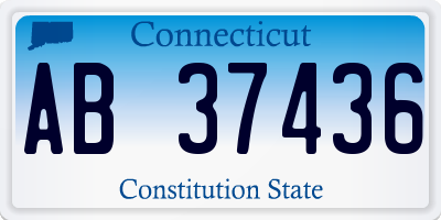 CT license plate AB37436