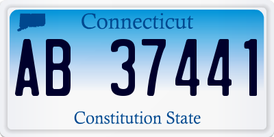 CT license plate AB37441