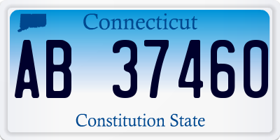 CT license plate AB37460
