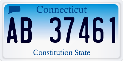 CT license plate AB37461