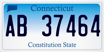 CT license plate AB37464