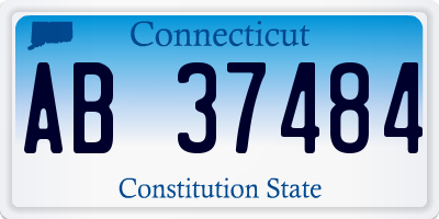 CT license plate AB37484