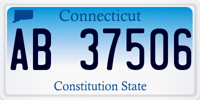 CT license plate AB37506