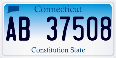 CT license plate AB37508