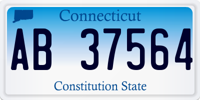 CT license plate AB37564