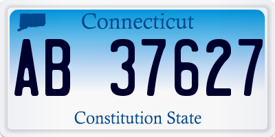 CT license plate AB37627